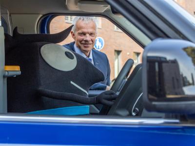 Die "Blue Cabs" können per App oder per Telefon geordert werden.