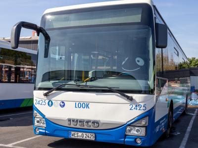 Auf den Straßenverkehr haben wir Edgar natürlich nicht losgelassen. Der Bus blieb auf dem NIAG-Betriebshof.